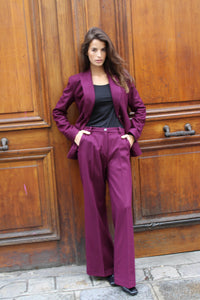 Pantalon Agathe - Violet Sorbonne