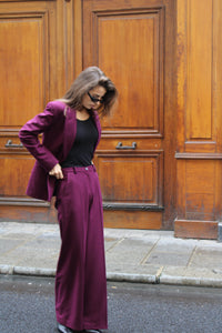 Pantalon Agathe - Violet Sorbonne