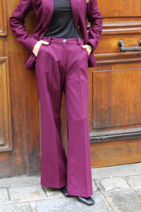 Pantalon Agathe - Violet Sorbonne