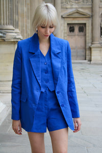 Veste oversize Mathilde - Bleu Royal Limoges